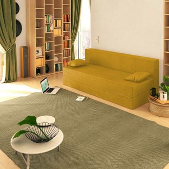 Baldiflex Divano Letto Morbido TreTris 3 Posti che diventa 3 Posti letto colore Ambra - Baldiflex