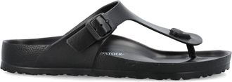 Birkenstock platte schoenen zwart