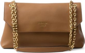 Prada medium Doux shoulder bag - women - Nappa Leather/Calf Leather - OS - Brown