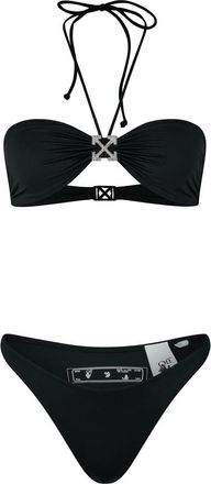 Off-white Womens Off White Arrow Bikini Top in Black - Size 6 UK