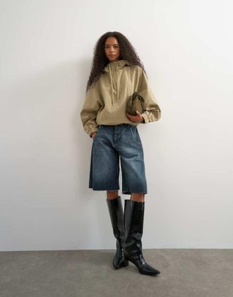 Topshop giacca cargo a quadri-Multicolore