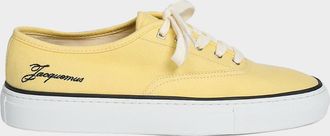 Jacquemus Les Fefe Canvas Low-Top Boat Sneakers