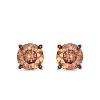 Le Vian Ladies Chocolate Diamonds Earrings set in 14K Strawberry Gold
