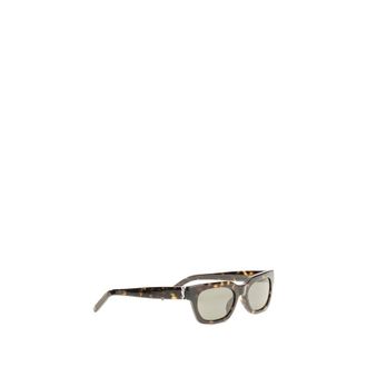 Saint Laurent Womens Brown Acetate Sunglasses
