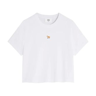 Maison Kitsun&eacute; T-Shirts, female, White, Size: XS Baby Fox Baby T-shirt