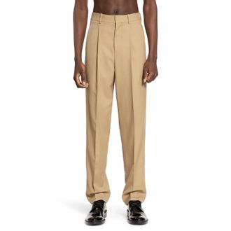 Saint Laurent Carrot Trousers In Wool