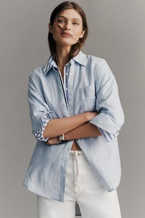 Maeve Bennet 100% European Linen Buttondown Shirt