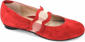 BeautiFeel Womens Iris Slip-On Shoes In Dark Red Suede