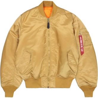 Alpha Industries Classic Ma-1 Jacket - Heren - Bomber jackets - Geel - XS - Polyester - Jassen