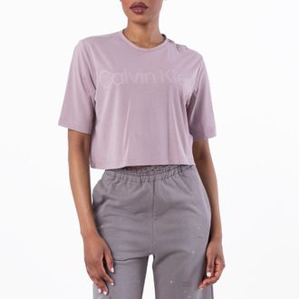 Calvin Klein Womens All Mesh Relaxed T-shirt, Size Large