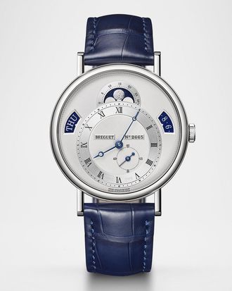 Breguet Classique Calendrier 18K Rose Gold 39mm Watch with Alligator Strap