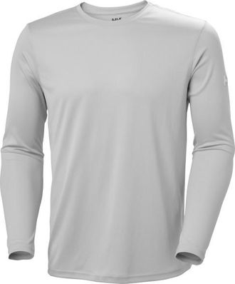 Helly Hansen Tech Crew L/S 2.0 Kunstfaserunterw&auml;sche f&uuml;r Herren | grau