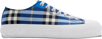 Burberry Sneakers a quadri - Blu