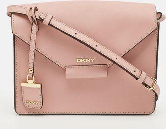 DKNY Dkny Envelope Flap Pink Leather Shoulder Bag