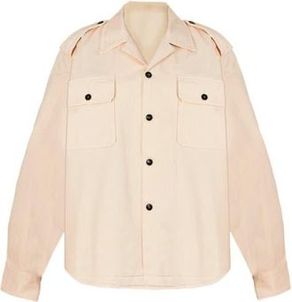 Fortela Bonniet Herringbone Shirt in Off White at Nordstrom, Size 44 Eu