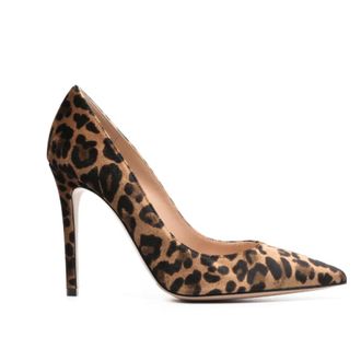 Gianvito Rossi Leopard Print Stiletto Heel Pumps