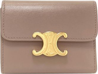 Celine Leather Wallet (Tri-Fold) (Pre-Owned)