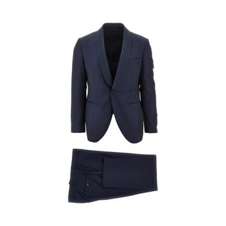 Lubiam Wool suit with satin details Man 46