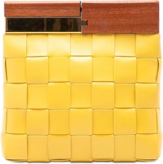 Bottega Veneta Pre-owned Bottega Veneta Lambskin Maxi Intrecciato The Snap Clutch Ladies J5PRH1K6YPOIPZ85