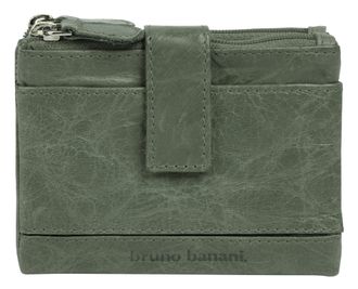 Bruno Banani Geldb&ouml;rse BRUNO BANANI, Damen, gr&uuml;n, Leder, leicht gl&auml;nzend, unifarben, Kleinlederwaren Geldb&ouml;rse, echt Leder