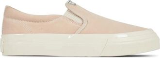 Junya Watanabe Witte Slip-On Sneakers Logo Rubber - Heren - Sneakers - Beige - 43 EU - Leer - Schoenen