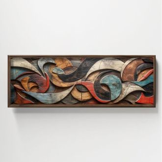 Wallity Quadro da parete in MDF con cornice Painting Multicolore