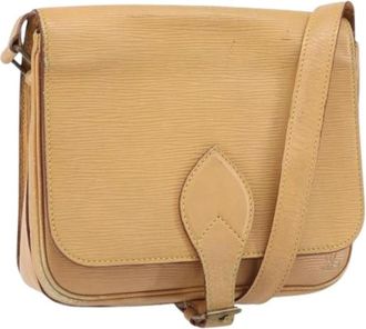 Louis Vuitton Pre-owned Vintage Cross Body Bag - Dames - Vintage Schoudertas - Beige - ONE Size - Leer - Vintage