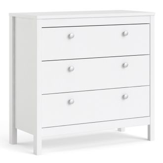 Furniture To Go Madrid Chest 3 Drawers in White