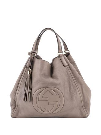 Gucci Soho Leather Large shoulder bag - Neutrals