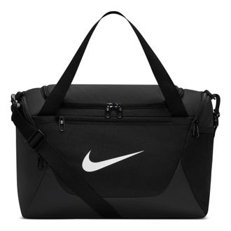 Nike Brasilia 24L Training Canvas Bag Black Whtie IB4398-010
