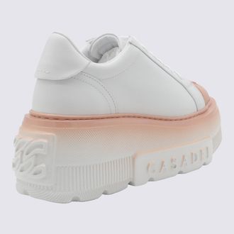 Casadei Chunky Rubber-Sole Sneaker - White