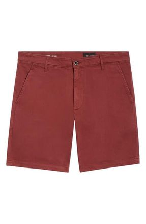 AG - Adriano Goldschmied Wanderer 8.5-Inch Stretch Cotton Chino Shorts in Sulfur Adobe Clay at Nordstrom, Size 29