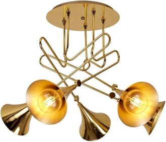 Mantra Inspired Mantra - Jazz Oro - L&aacute;mpara De Techo 5 E27, Dorado