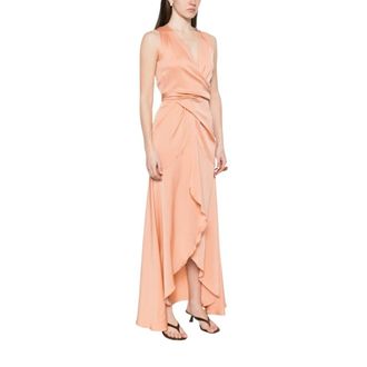 Nouvelle/Silk95Five Maxi Dresses, female, Pink, Size: M Shangri La Long Dress