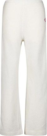Casablanca Boucl&eacute; Fleece Track Pants - Dames - Sweatpants - Wit - M - Wol - Broeken