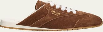 Prada Spark Suede Sneaker Mules