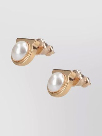 Ferragamo pearl drop earrings
