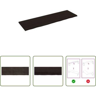 vidaXL vidaXL Tavolo sostitutivo - Piano Tavolo Marrone 200x60x(2-4) cm Rovere Massello Trattato