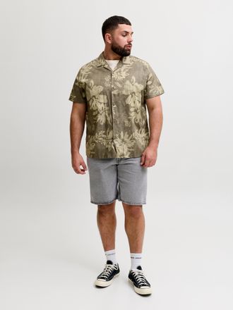 Jack & Jones Plus Size Jeansbermudas JJITONY JJORIGINAL SHORT, Herren, Gr. 42 (4XL), N-Gr, grau denim, Denim/Jeans, Obermaterial: 100% Baumwolle, JACK & JONES PLUSSIZE, leic