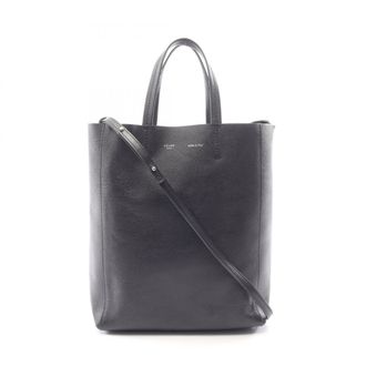 Celine Black Leather Handbag Tote Bag (Pre-Owned)