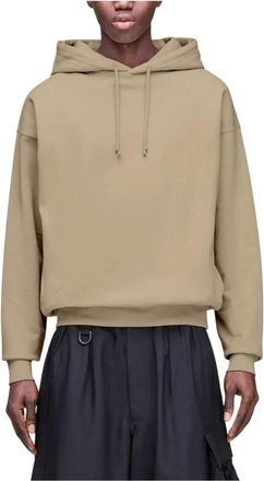 adidas Y-3 FT Hooded Terry Sweatshirt - Heren - Sportshirts - Beige - M - Katoen - Fitness