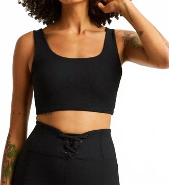 YEAR OF OURS Thermal Go To Sports Bra In Black