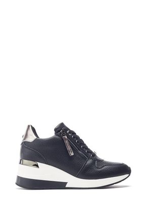 Moda in Pelle Moda in Pelle Womens Caspia Black Sneakers Faux Leather - Size EU 39