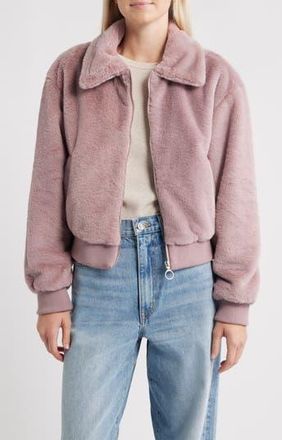Thread & Supply Faux Fur Jacket in Woodrose at Nordstrom Rack, Size X-Large