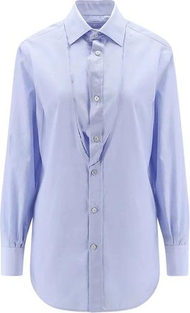 Maison Margiela Shirt - Dames - Overhemden - Blauw - 2XS - Overhemden