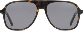 Messy Weekend SUMI Dark Havana Deep Grey Mens Sunglasses Tortoiseshell Size 57