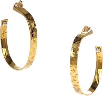 Louis Vuitton Orecchini a cerchio Nanogram anni 2010 - Oro