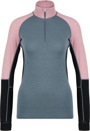 Stoic MerinoMesh150 SadjemSt. L/S Half Zip Merinounterwäsche für Damen | grau