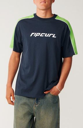 Rip Curl Archive Up Top Graphic Cotton T-Shirt in Dark Navy at Nordstrom, Size Xx-Large