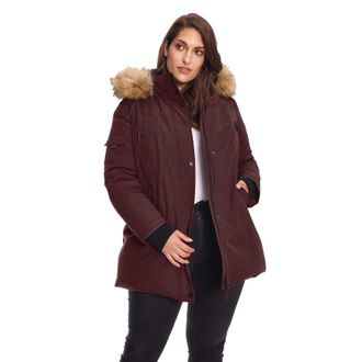 Alpine North GLACIER PLUS SIZE - Vegan Down Classic Winter Parka Jacket in Grape at Nordstrom, Size 4X